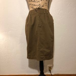 Palmetto khaki, pencil skirt, size 7